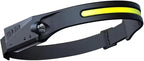 Tactical Headlight Rechargeable 230° Wide Beam LED Tactical Headlamp, Rechargeable USB-C Headlight with Motion Sensor, 350 Lumens, IPX4 Waterproof, Head lamp for Camping Essentials, Hiking, Running