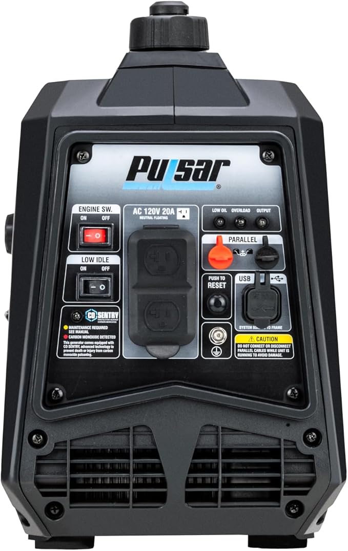 Pulsar PGD16ISCO Ultra Light Quiet 1600W Portable Gas Inverter Generator, CARB Compliant
