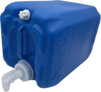 5 Gallon Stackable Emergency Water Storage Container | Beverage Dispenser | Carboy | Jerrican | 70MM Cap with 3/4" punchout for Spigot | 1 Pack | 1 Spigot | 1 Cap Wrench | 5 Gallon Capacity