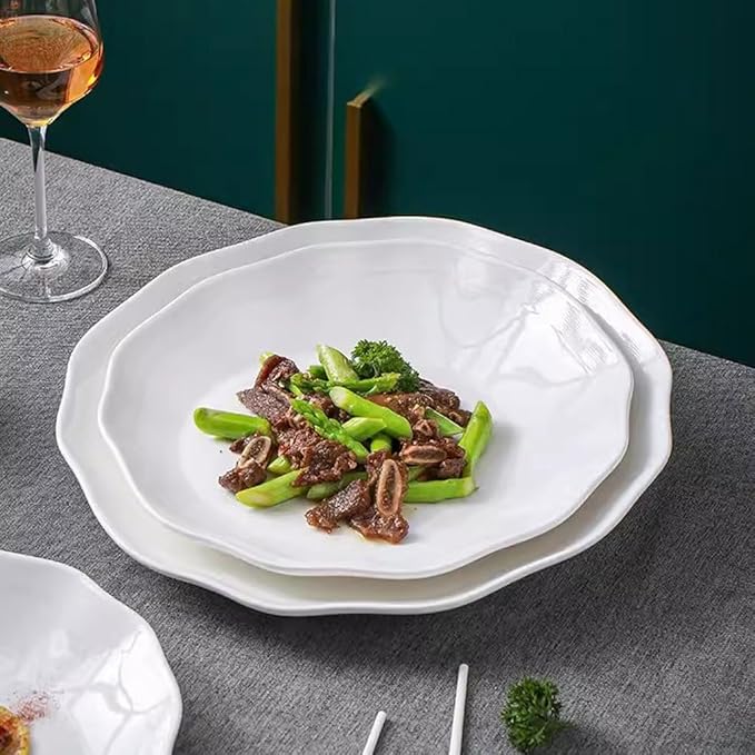 Camping Plates Stir-Fried Dishes, Ritual Dishes, Artistic Conception Dishes, Chinese-Style Private Dishes, Creative Tableware Dishes, Cold Dishes, Cold Dishes Decorative Plate(Large)