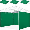 Sidewalls for 10x10 Pop Up Canopy, 210D Polyester Waterproof Canopy Sidewalls with UV Protection, Sunwall Only (Green, 10 * 10ft 3PCS)