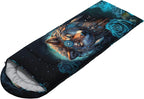 HOSIMA Dear Hunting Pattern Cold Weather Sleeping Bags for Kids Adults,Black Light Weight Waterproof Sleeping Bags for Outdoors Hiking.