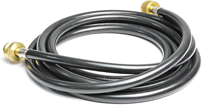 Stanbroil Propane Brass Tee Adapter Kit with 4-Port with 5-feet and 12-feet Hose for Motorhomes Tank RV Camping