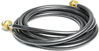 Stanbroil Propane Brass Tee Adapter Kit with 4-Port with 5-feet and 12-feet Hose for Motorhomes Tank RV Camping
