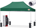 ABCCANOPY Commercial Pop Up Canopy Tent 10x15 Premium-Series, Forest Green