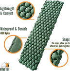 Camping Sleeping Pads and Camping Pillow Set - Ultralight Sleeping Pad for Camping, Backpacking Pad and Hiking Sleeping Pad- Ultralight and Packable Floor Sleeping Mat and Pillow Set