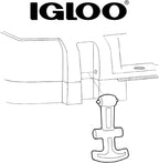 Igloo T-Handle Latch for BMX and Overland 25-72 Qt Coolers (Incompatible with IMX Cooler)