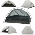 ATEPA Voyage 1-2 Person Backpacking Tent, 4 Season Ultralight Camping Tent, 4000mm Waterproof Double Layer Cold Wearther Easy Set Up Tent for Family Camp Hiking Hunting Outdoor Mountaineering Travel