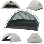 ATEPA Voyage 1-2 Person Backpacking Tent, 4 Season Ultralight Camping Tent, 4000mm Waterproof Double Layer Cold Wearther Easy Set Up Tent for Family Camp Hiking Hunting Outdoor Mountaineering Travel