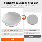 VEVOR Fire Pit Cover Lid, Compatible with The Solo Stove Bonfire 27" Portable Firepit Spark Screen,Stainless Steel Metal Cover, Wood Burning and Camping Stove Accessory, for Outdoor Patio Backyard