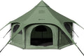 ShinHye 16.4ft Bell Tent for Glamping & Camping – Waterproof Canvas with Stove Jack, Removable Floor & 8 Mesh Windows (Fits 6-8 People)