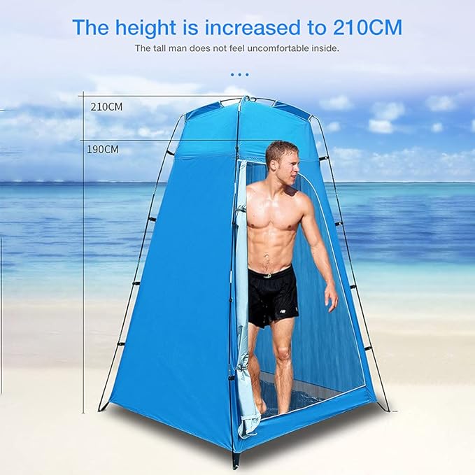 Camping Tent,Shower Tent, Pop Up Toilet Tent Shower Privacy Tent for Changing Dressing Room Beach Fishing Hiking Portable Outdoor Toilet Shelter Tent