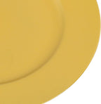 100 Pcs Charger Plates Bulk, 13 Inch Round Charger Plates Set, Table Decoration Dinner Tray for Wedding Party Baby Shower (Gold)