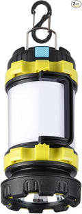 1 Pack Camping Lantern, Outdoor LED Camping Light, Rechargeable Flashlights with 1000LM, 6 Modes, IPX5 Waterproof Portable Emergency Camp Light for Hurricane Survival - Green