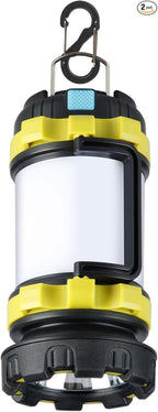 1 Pack Camping Lantern, Outdoor LED Camping Light, Rechargeable Flashlights with 1000LM, 6 Modes, IPX5 Waterproof Portable Emergency Camp Light for Hurricane Survival - Green