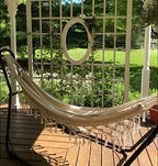 Outdoor Hammock Patio Hammock Beach Vacation Camping Climbing Traveling Hiking Picnic Outdoor Recreation Suitable for 2 Adults with a Maximum Load of 400lbs