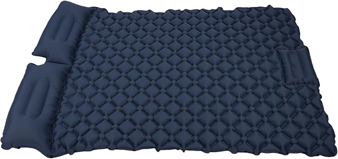 Sleeping Pad, Inflatable Camping Mat with Built in Inflation Device, 40D Ripstop Nylon TPU Coating, 5cm Thickness, for Camping Hiking Backpacking (Blue)