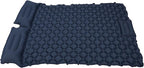 Alomejor Double Sleeping Pad, Self Inflating Camping Mat, Snap Buttons, TPU Coating with Lightweight Design, for Outdoor Camping (Blue) (Blue)