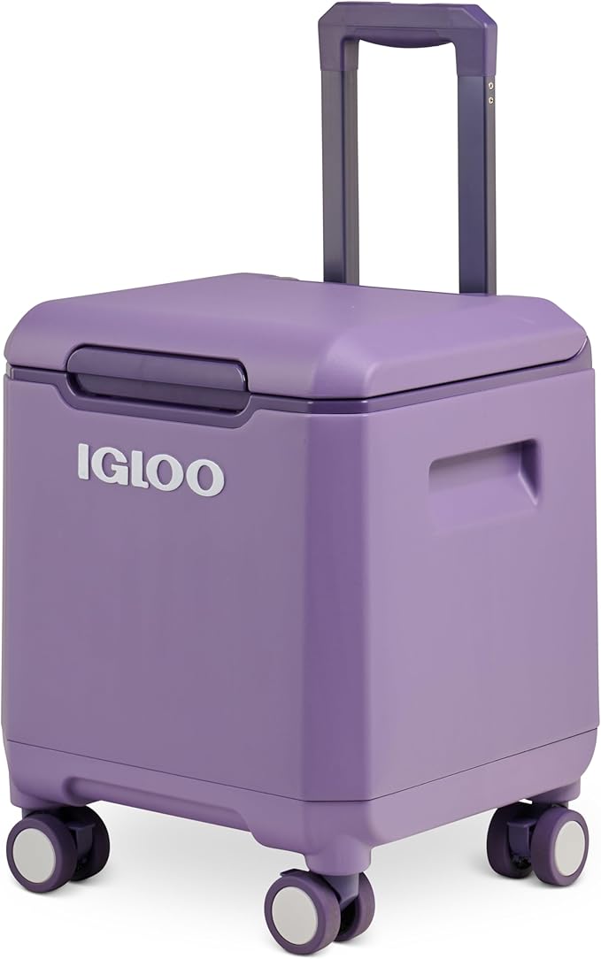 Igloo Tag Along Too Coolers | Insulated Hard Shell Picnic Style Cooler | Rolling Ice Chest