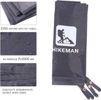 Hikeman Tent Footprint - Waterproof Camping Tarp, Heavy Duty Tent Floor Saver, Ultralight Ground Sheet Mat for Hiking, Backpacking, Hammock, Beach - Storage Bag Included(XXL-95”x83”)