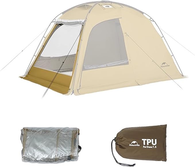 Naturehike Dune Hot Tent with Stove Jack, 117 sq ft 4 Seasons Camping Tent, 2-4 Person Waterproof Large Tent for Family, Car Camping, Picnic, Fishing, 6 Person
