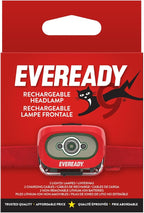 Eveready X200 LED Rechargeable Headlamps (2-Pack), Super Bright IPX4 Water Resistant Head Lights for Running, Camping, Emergency, Outdoors (USB Cable Included)