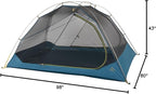 Kelty Far Out Backpacking Tent + Tent Footprint Package, 2 or 3 Person Capacity, Backpacking Starter Kit and Camping Shelter, Stuff Sack Included