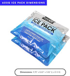 Arctic Zone Titan Deep Freeze Ice Pack- (2 Pack) 600 Gram High Performance Ice Pack - Long-Lasting, Puncture-Resistant Cold Pack Filled with Non-Toxic Gel…