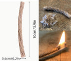 Magnesium Fire Starter Kit with Ferro Rod – Emergency Survival Gear with 12 Bags 99% Pure Magnesium + Waist Bag Waterproof Tin for Camping, Hiking, Bushcraft