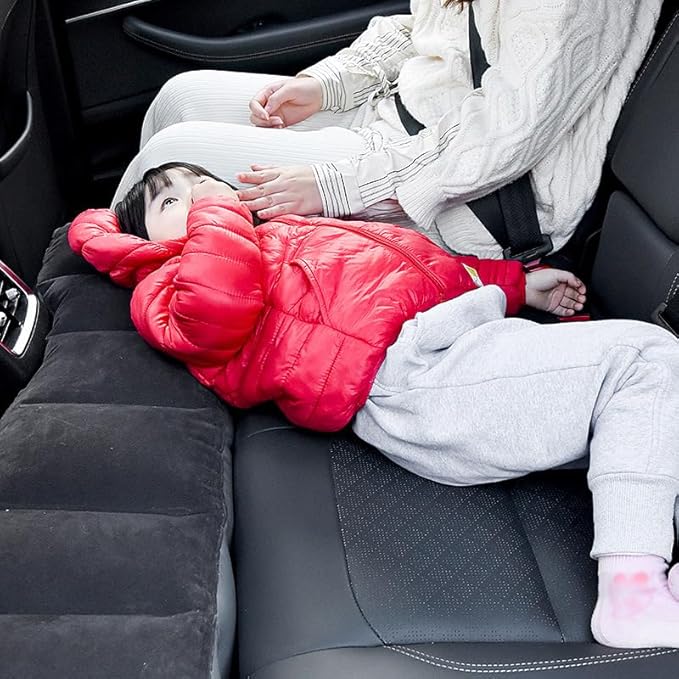 Inflatable Car Air Mattress Back Seat Bed for Ford F-150 2015-2020 2021-2025, Back Seat Gap Pad Mattress Camping Air Couch for Sleeping Travel Rest,130x28x36cm