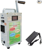 150W Hand Crank Generator, Portable Power Station with USB Ports & Folding Handle, for Emergency Phone Charging, Outdoor Camping & Home Use 220V