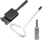 Universal Ice Anchor Tool Ice Anchor Drill Adapter Kit, 1 Ice Fishing Shelter Stake Nail 1/4" Adapter, Ice Fishing Accessories and Equipment, Ice Shanty Anchors for Ice Fishing Shelter Tent