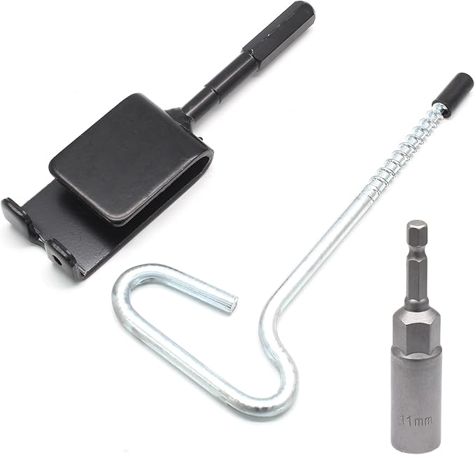 Universal Ice Anchor Tool Ice Anchor Drill Adapter Kit, 1 Ice Fishing Shelter Stake Nail 1/4" Adapter, Ice Fishing Accessories and Equipment, Ice Shanty Anchors for Ice Fishing Shelter Tent
