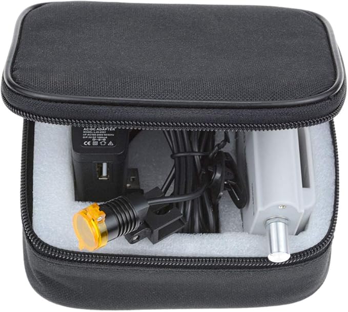 3W Portable Plastic Blet Clip Headlight,Headlamp for Binocular Loupe with Premium Bag (Silver), RA-004WGS