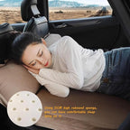 Portable Inflatable Car Mattress,Inflatable Camping Air Mattress for Universal SUV,Folding Air Bed Cushion Car Mattress Camping Mattress for Car Sleeping Bed Travel(Color:Black)