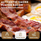 Werling Fully Cooked Canned Bacon 12 oz – Ready to Eat Smoked Bacon, Shelf Stable up to 5 Years, Long-Term Food Storage, Emergency Survival Food, Camping & Hiking Meals, Pantry Staple, No Refrigeration Required, Canned Meat, Pack of 12