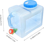TOYANDONA Portable Water Jug for Camping Outdoor Bucket Water Filtration Capacity Storage