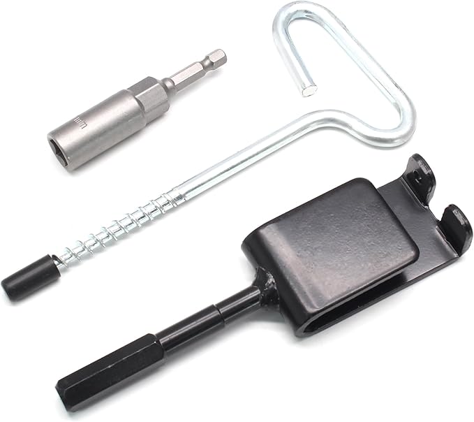 Universal Ice Anchor Tool Ice Anchor Drill Adapter Kit, 1 Ice Fishing Shelter Stake Nail 1/4" Adapter, Ice Fishing Accessories and Equipment, Ice Shanty Anchors for Ice Fishing Shelter Tent