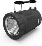 NEBO Poppy Lantern | 300 Lumen Latern and Spot Light, Dimmable, Rubberized Impact-Resistant Body, Adjustable Handle, Water-Resistant, Included 3X AA Batteries (Gray)