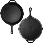 10-1/4 Inch Round Medium Pre-Seasoned Cast Iron Skillet