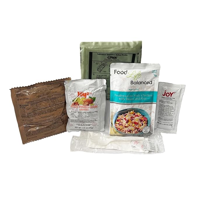 A Pack MREs – eat ready, Long Shelf Life Emergency Food Supply, Military-Grade Quality 2029 Inspection
