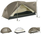 Naturehike Mongar Pro 1/2/3 Person Backpacking Tent,Waterproof Nylon Easy Setup Lightweight Camping Tent