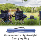 Camp Table - Outdoor Folding Table with 4 Cupholders and Carrying Bag for Camping, Beach, Picnic, Sporting Events, and More by Wakeman Outdoors | Outdoor, 4 Cupholders, Carrying Bag, Camping, Beach, Picnic