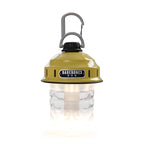 Barebones Beacon Hanging Light – Dusty Yellow, Rechargeable LED Camping Lantern with Adjustable Brightness – Weatherproof Vintage-Style Hanging Lantern for Outdoor Adventures and Year-Round Use