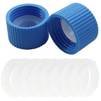 2 Pcs Water Filter Coupling with 10 Pcs Filter Cleaning Gasket with Seal Kit, Compatible 28mm External Threaded Water Filters Standard Plastic Bottles for Hiking/Camping