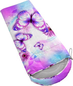 QOOMO Camping Sleeping Bags,3 Season Warm & Cool Weather,Lightweight,Waterproof Sleeping Bags for Adults & Kids Traveling,and Outdoors
