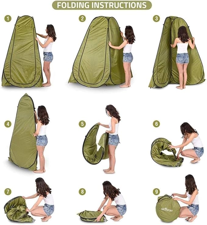 Camping Tent,Shower Tent, Portable Privacy Shower Tent Beach Fishing Shower Outdoor Changing Room Dressing Tent with Carrying Bag