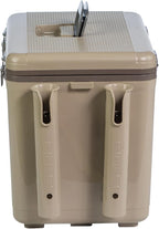 Engel UC30 30qt Leak-Proof, Air Tight, Fishing Drybox Cooler with Built-in Fishing Rod Holders, Also Makes The Perfect Hard Shell Lunchbox for Men and Women in White