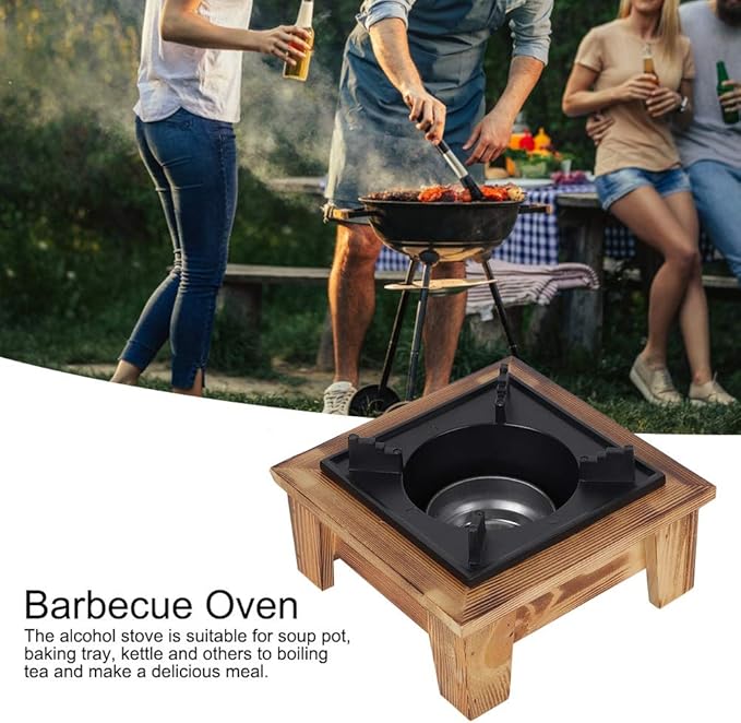 Japanese Portable Barbecue - Alcohol Wood Stove for Outdoor Picnic
