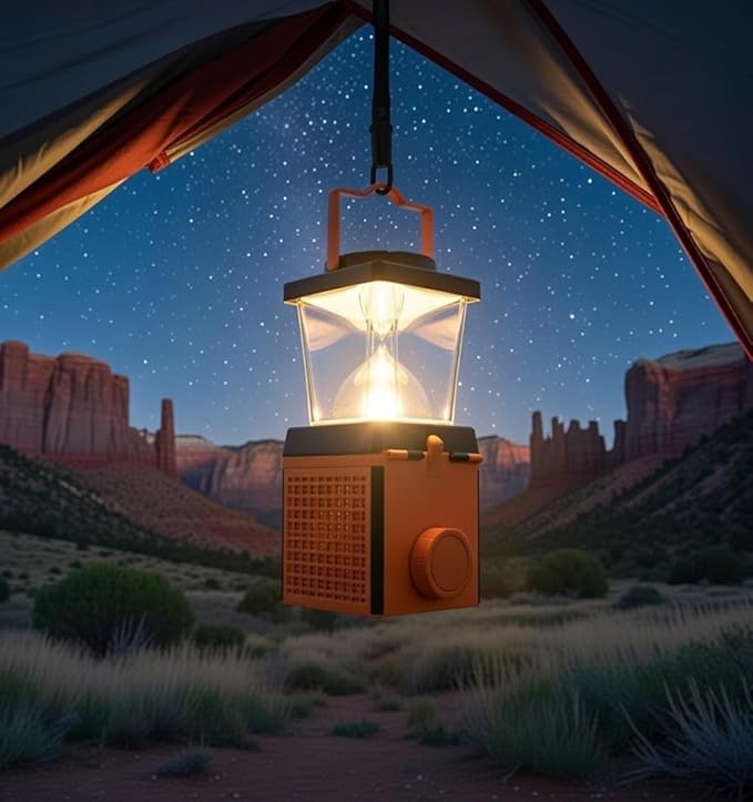 Salt Water Lamp - No Battery Needed, 350LM Brightness, 120-150 Hours Continuous Light, Portable LED Lantern for Fishing, Camping, Yoga & Home Use - FCC, RoHS , CE, Certified